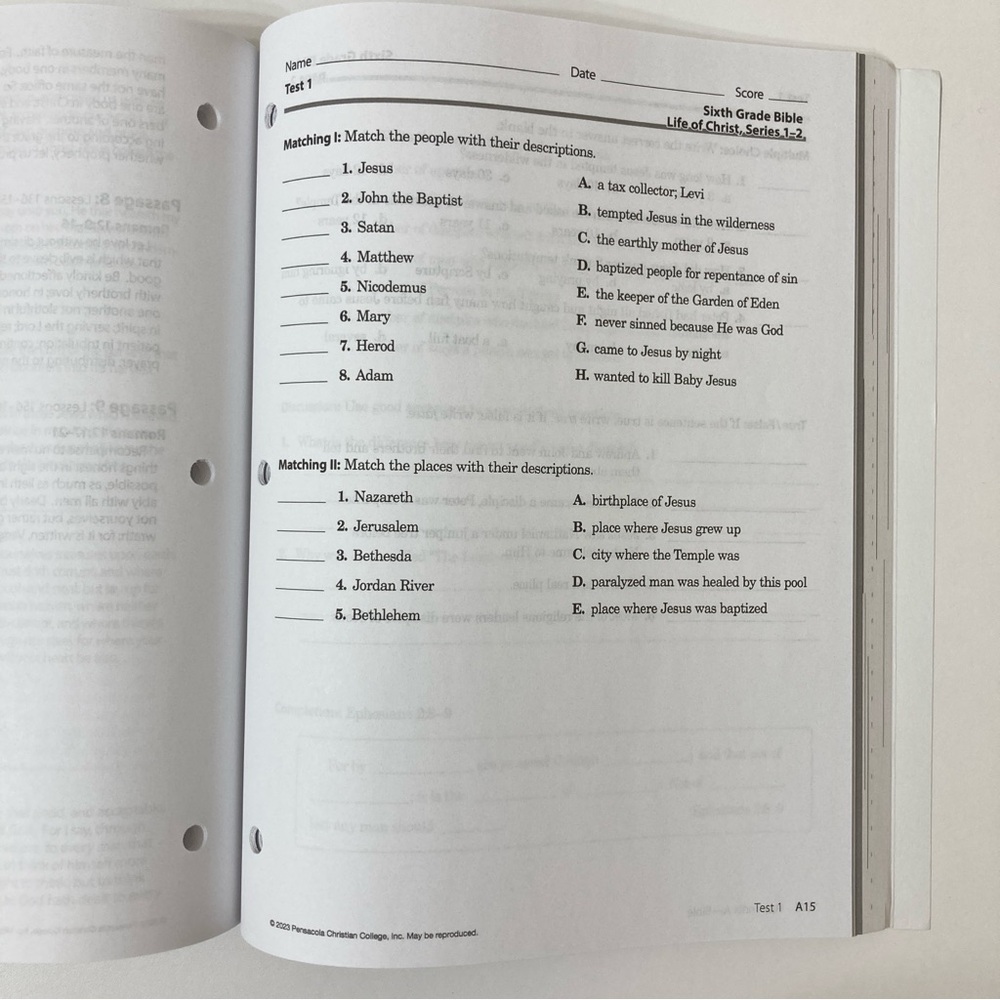 Abeka Homeschool Grade 6 Video Manual - Picture 6 of 12
